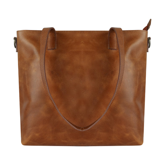 New Yorker Leather Tote Bag (Medium)