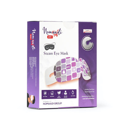 NOMAADI | 24 pcs | Self Heated Eye Mask for Stress Relief Eye Fatigue, Spa, Travel  Essentials Dark Circles and Puffiness with 30+Min Self-Heated Disposable Eye Mask