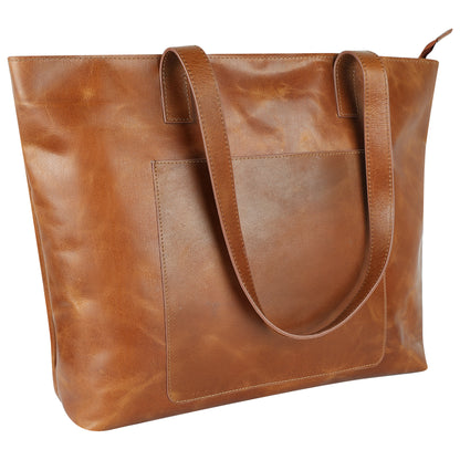 Milano Large Leather Tote Bag (Large)