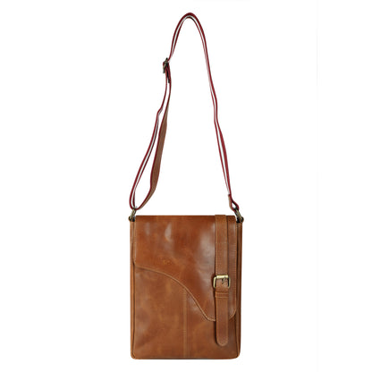 Starlight Crossbody Leather Messenger Bag fits an ipad and more