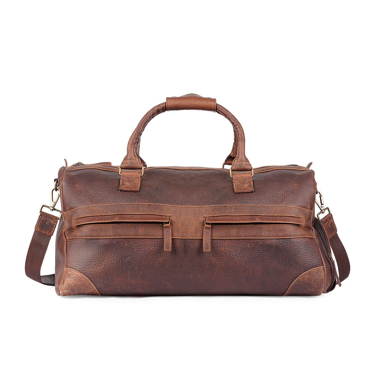 Oslo Leather Duffel Bag ( with Shoe Compartment )
