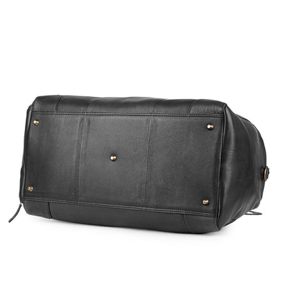 Geneva Leather Duffel Bag  ( with Shoe Compartment )