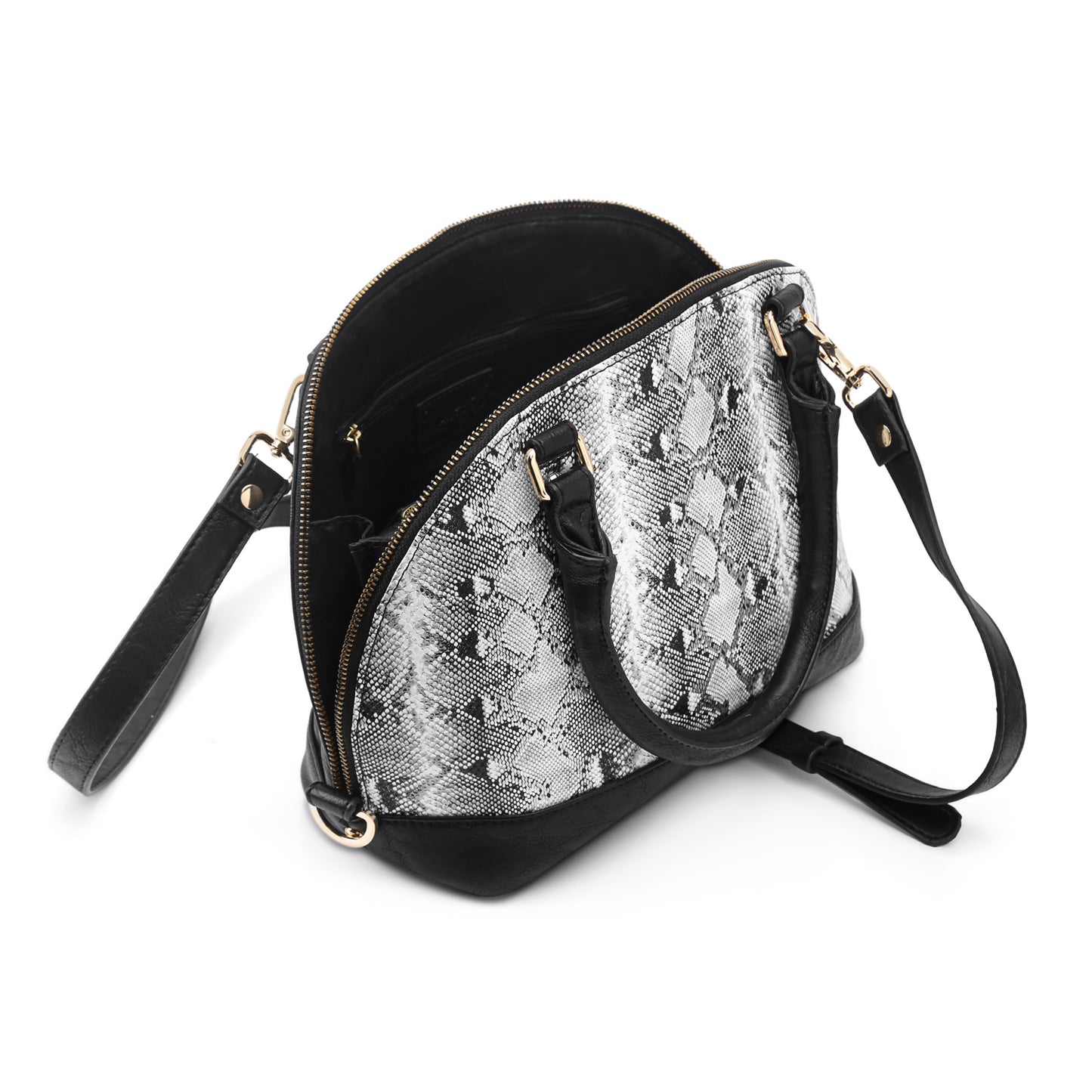 Milano Cross Body Dome Bag with Handle & Sling