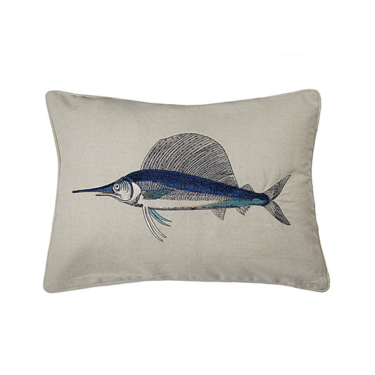 Deep Sea Marlin Lumbar Cushion Cover