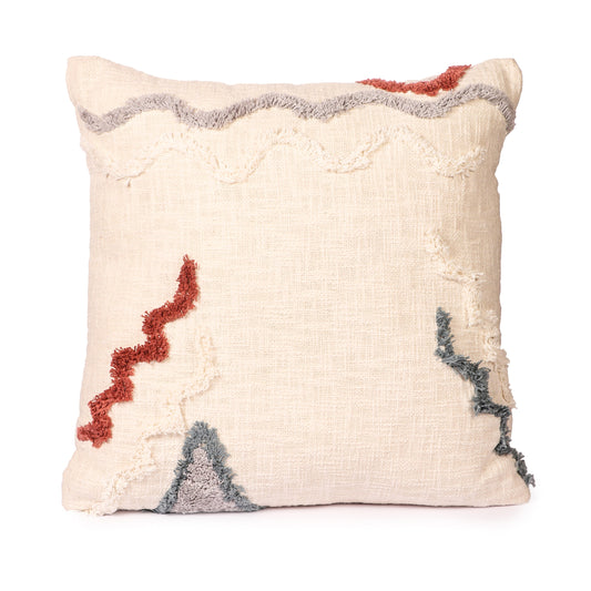 Abstract Boho Multi Colored Cotton Cushion