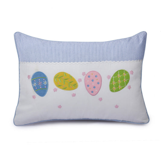 Embroidered Lumbar Cushion Cover for Kids